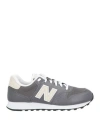 New Balance Woman Sneakers Lead Size 8 Leather, Textile Fibers In Grey
