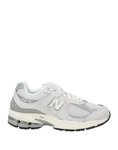 New Balance Woman Sneakers Light Grey Size 7 Leather, Textile Fibers In Gray