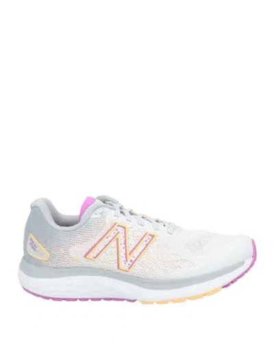 New Balance Woman Sneakers Light Grey Size 7 Textile Fibers In Multi