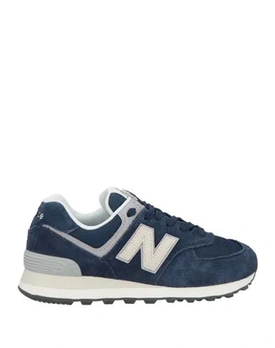 New Balance Woman Sneakers Navy Blue Size 5.5 Leather, Textile Fibers