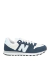 New Balance Woman Sneakers Navy Size 8 Leather, Textile Fibers In Navy