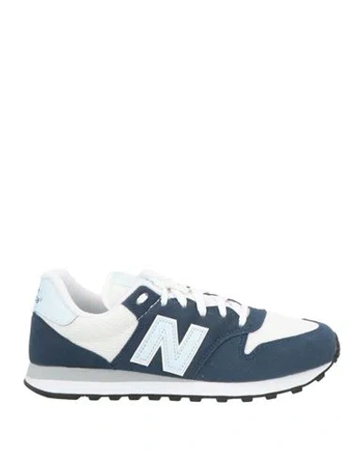 New Balance Woman Sneakers Navy Size 8 Leather, Textile Fibers