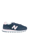 New Balance Woman Sneakers Navy Size 8 Leather, Textile Fibers In Navy