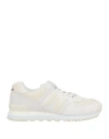New Balance Woman Sneakers Off White Size 6 Leather In Off White