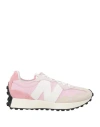 New Balance Woman Sneakers Pink Size 5.5 Leather, Textile Fibers In Pink