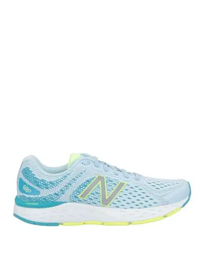 New Balance Woman Sneakers Sky Blue Size 8 Textile Fibers In Multi