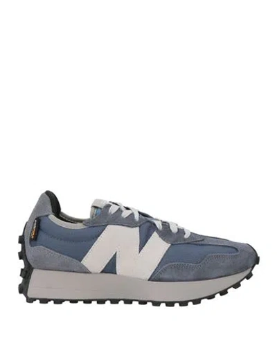 New Balance Woman Sneakers Slate Blue Size 6.5 Leather, Textile Fibers