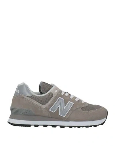 New Balance Womens 574 Logo-embossed Woven Low-top Trainers Grey White G In Grau