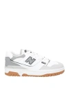 New Balance Woman Sneakers White Size 6.5 Leather, Textile Fibers In White