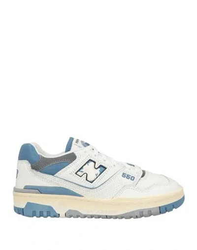 New Balance Woman Sneakers White Size 7.5 Leather In Multi