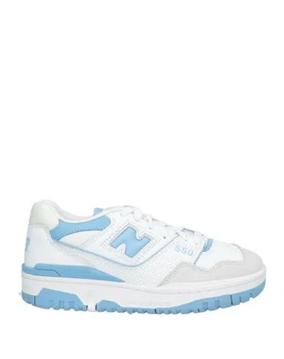 New Balance Woman Sneakers White Size 7.5 Leather, Textile Fibers