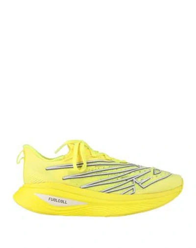 New Balance Woman Sneakers Yellow Size 8 Textile Fibers