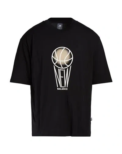 New Balance Woman T-shirt Black Size S Cotton