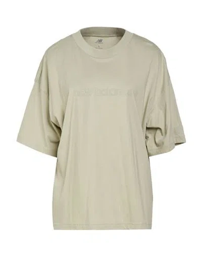 New Balance Woman T-shirt Sage Green Size S Cotton