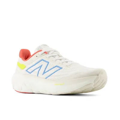 New Balance Women's 1080 V13 Running Sneakers In Sea Salt, Coastal Blue, Gulf Red, Lemon Zest