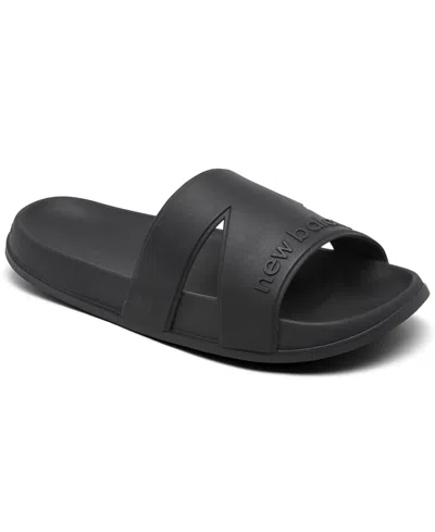 New Balance Men's 200 Slide Sandals From Finish Line In Black