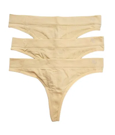 New Balance Women's 3-pack Performance Seamless Thong In Nude In Brown