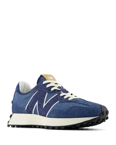 NEW BALANCE WOMEN'S 327 GRAY LACE UP SNEAKERS