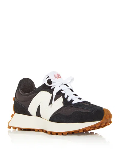 New Balance Black Low Top Sneakers With Logo Detail On The Side In Suede Unisex