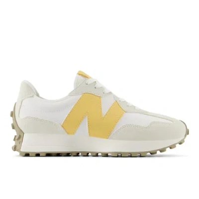 New Balance Damen 327 In Weiss/braun, Suede/mesh, Grösse 36.5 In White