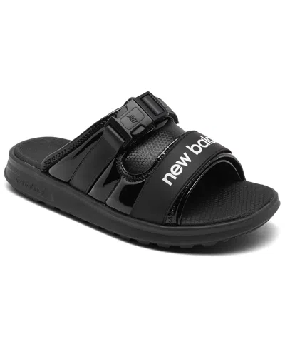 New Balance Women's 330 Puffy Slide Sandals From Finish Line In Black