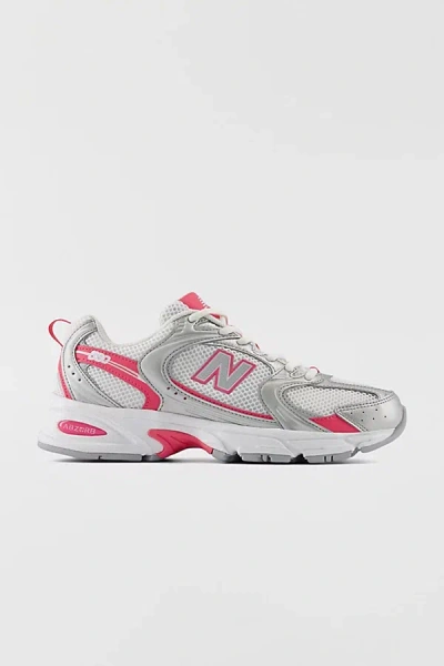 NEW BALANCE WOMEN'S 530 SNEAKER IN SILVER METALLIC/DRAGON BERRY, WOMEN'S AT URBAN OUTFITTERS