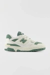 New Balance Women's 550 Sneaker In Sea Salt With Dark Juniper, Women's At Urban Outfitters In Sea Salt/dark Juniper