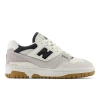 New Balance 550 Low-top Sneakers In Sea Salt With Gray Matter And Magnet In White/grey