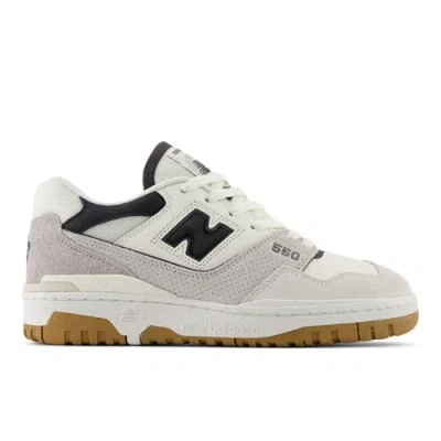 New Balance 550 Low-top Sneakers In Sea Salt With Gray Matter And Magnet In Blue