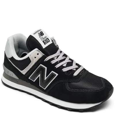 New Balance Women's 574 Core Casual Sneakers From Finish Line In Black