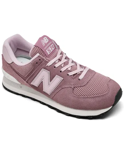 New Balance Women's 574 Core Casual Sneakers From Finish Line In Pink