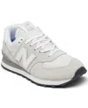 New Balance Women's 574 Core Casual Sneakers From Finish Line In Nimbus Cloud,white