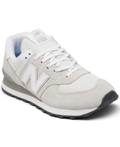 New Balance Women's 574 Core Casual Sneakers From Finish Line In Nimbus Cloud,white