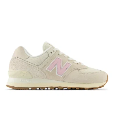 New Balance Women's 574 Sneakers In Beige/pink/white
