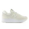 New Balance 574 Low-top Sneakers In Linen With Sea Salt In White/black