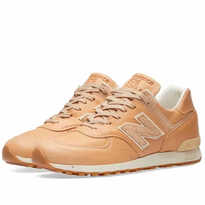 New Balance Women's 576 Made In England Leather Shoes In Tan In Orange
