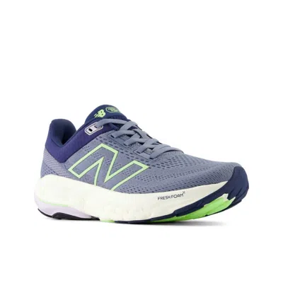 New Balance Women's 860 V14 Running Sneakers In Arctic Grey With Sea Salt And Bleached Lime Glo