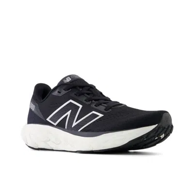 New Balance Women's 880 V14 Running Sneakers In Black With Sea Salt And Silver Metallic