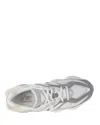 New Balance Round Toe Panelled Sneakers With Rubber Sole In Gray
