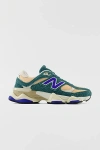 New Balance Women's 9060 Sneaker In New Spruce With Peach Blossom And Team Royal, Women's At Urban Outfitters In New Spruce/peach Blossom