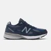 New Balance Fabric And Suede Sneakers With Contrast Sole In Blue