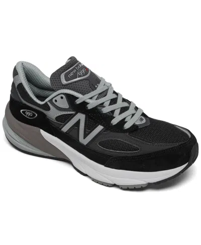 New Balance 990 V6 Low Top Lace Up Sneakers In Nero
