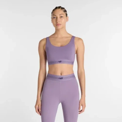 New Balance Women's Ac Train Bra In Purple