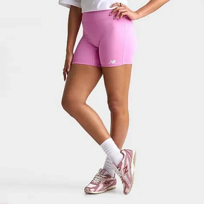 New Balance Women's Accelerate Biker Shorts In Pink