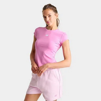 New Balance Women's Accelerate Short-sleeve T-shirt In Pink