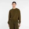 New Balance Women's Athletics French Terry Crew Shirt In Green