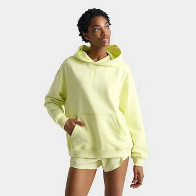 New Balance Women's Athletics French Terry Hoodie Size Xl 100% Cotton In Yellow
