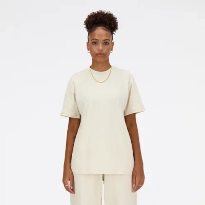New Balance Women's Athletics Jersey T-shirt In Beige