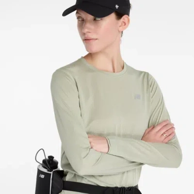 New Balance Women's Athletics Long Sleeve Shirt In Green