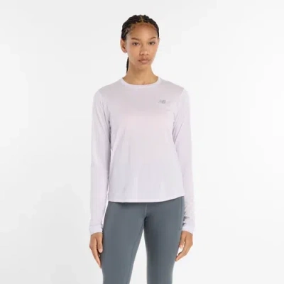 New Balance Women's Athletics Long Sleeve Shirt In White